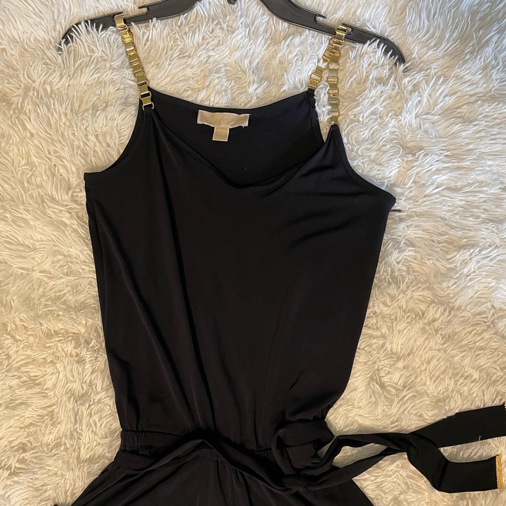 XXS Michael Kors Navy jumpsuit with gold detail